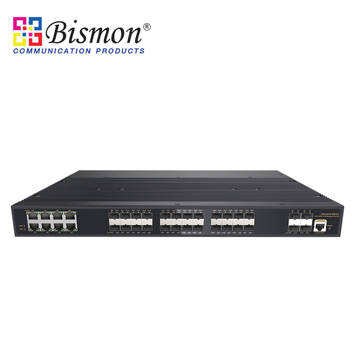 1U-Rack-8-Port-RJ45-100-1000M-24SFP-1000M-4SFP-1GB-10GB-Industrial-Switch-Managed-L3